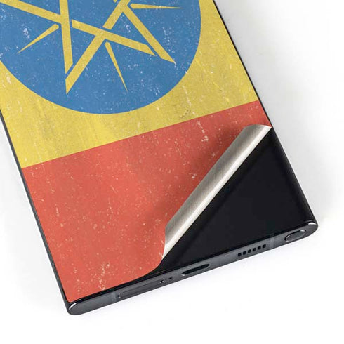Ethiopia Flag Distressed Galaxy S24 Ultra Skin